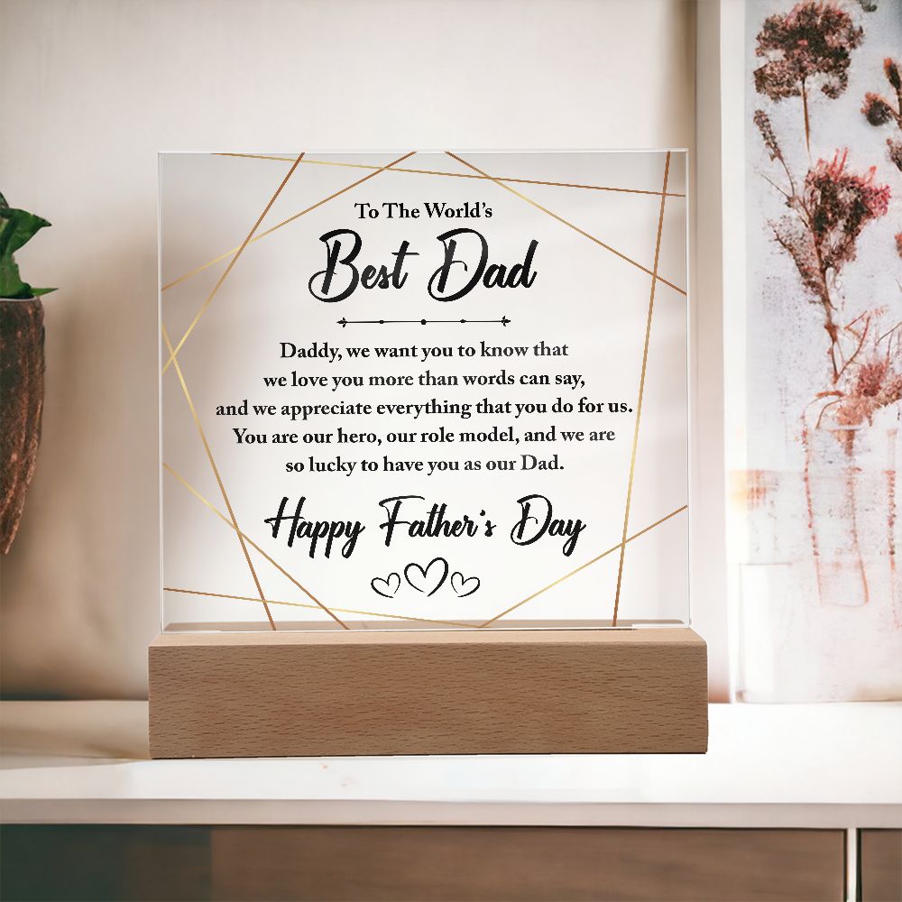 World's Best Dad Plaque