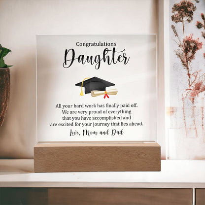 Daughter Graduation Plaque