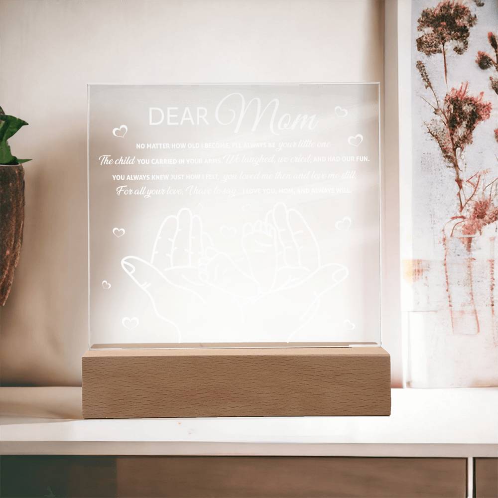 Dear Mom Plaque