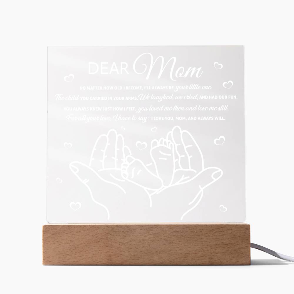 Dear Mom Plaque