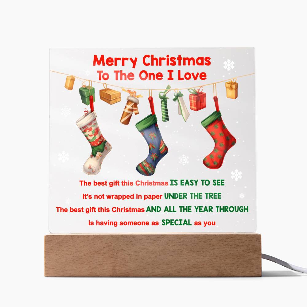 Merry Christmas Acrylic Plaque