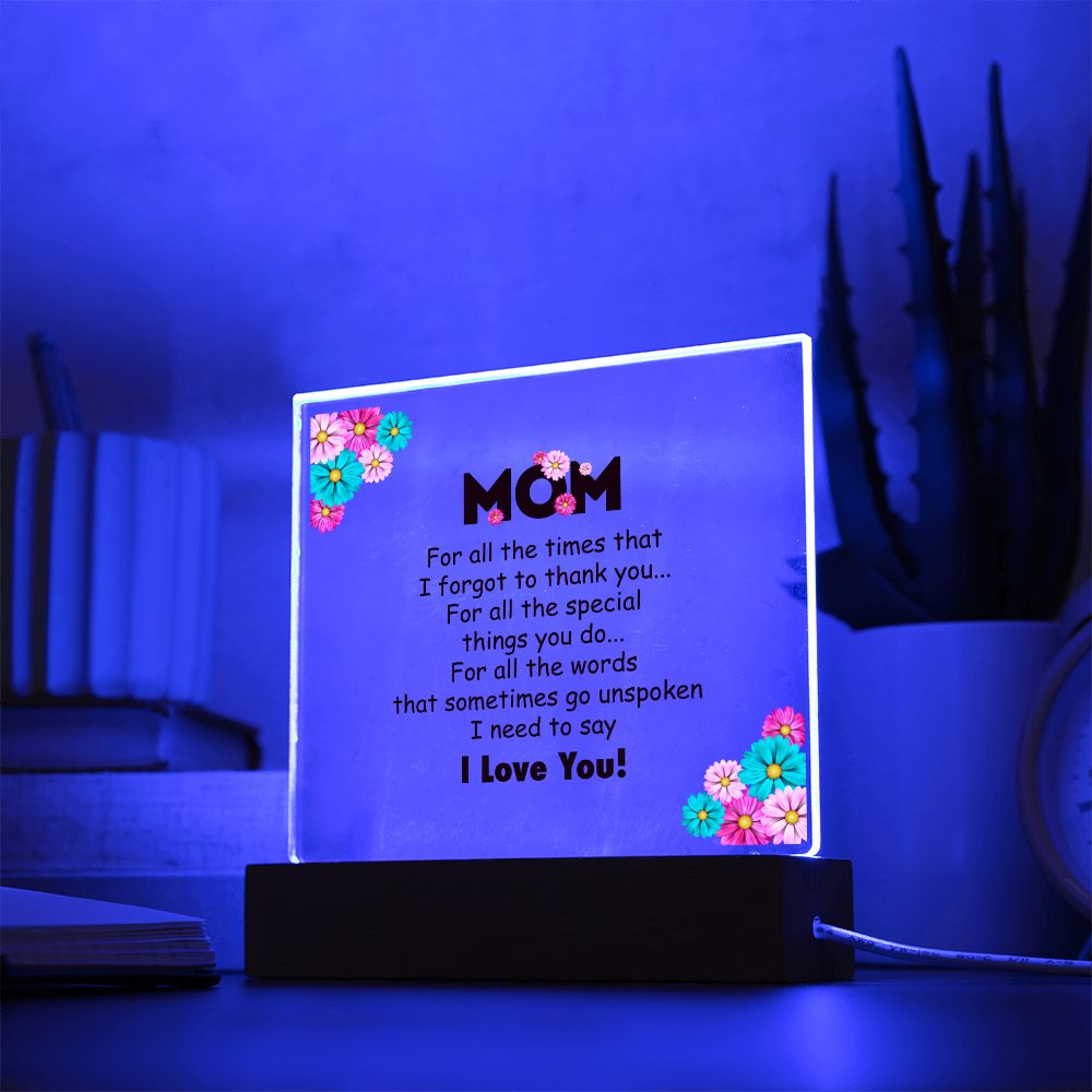 Mom Acrylic Plaque