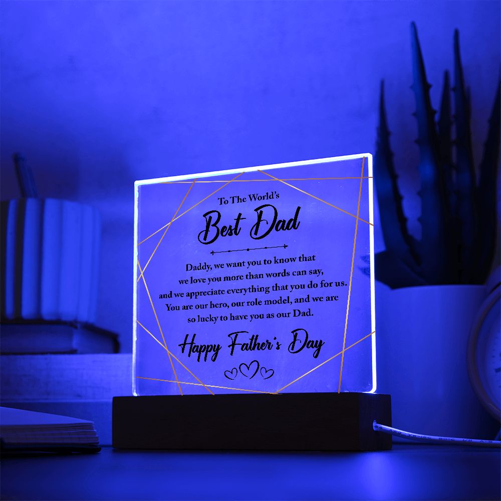 World's Best Dad Plaque