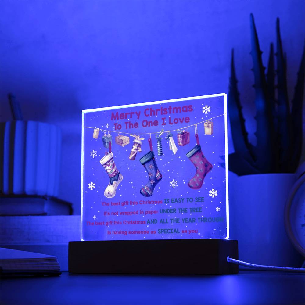 Merry Christmas Acrylic Plaque