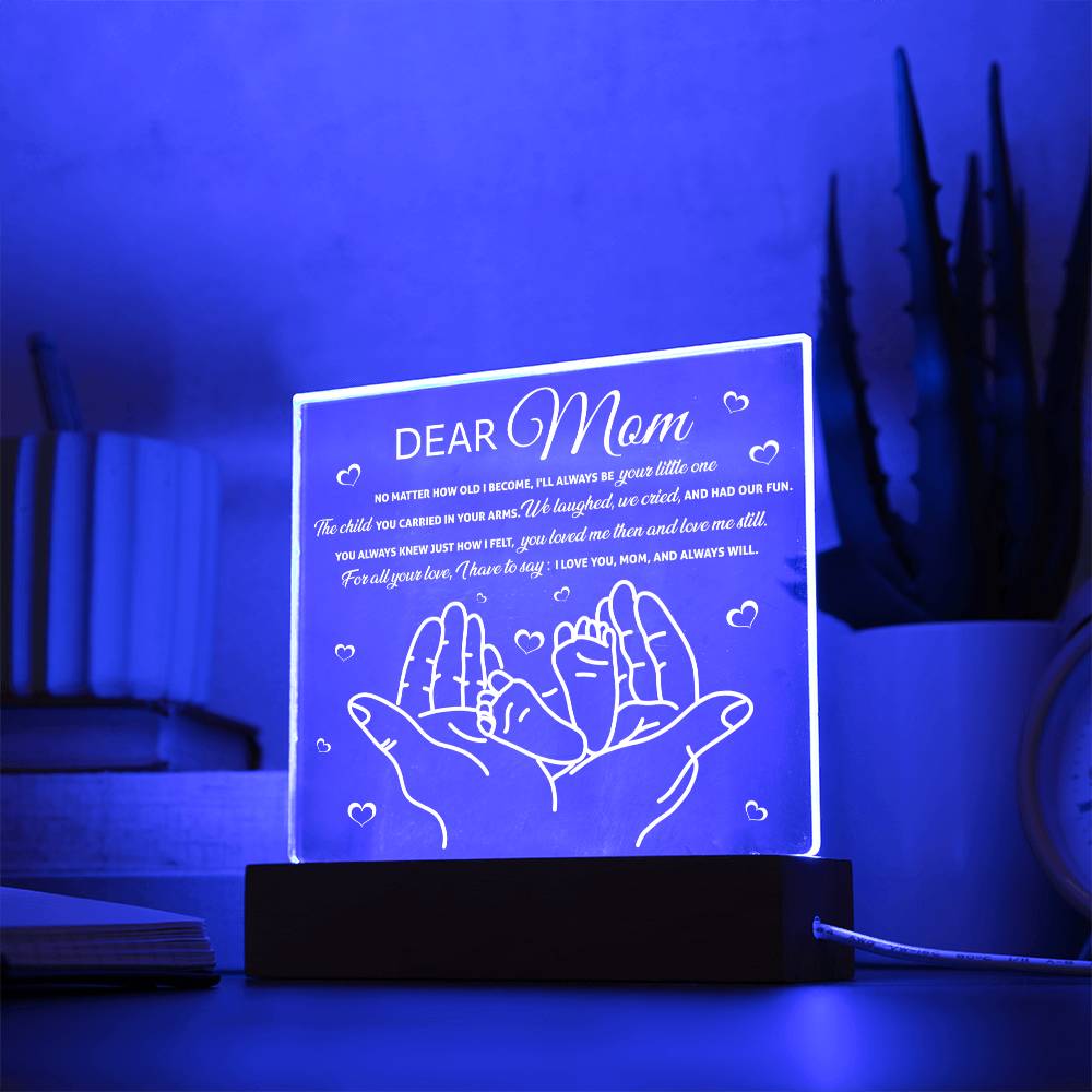 Dear Mom Plaque