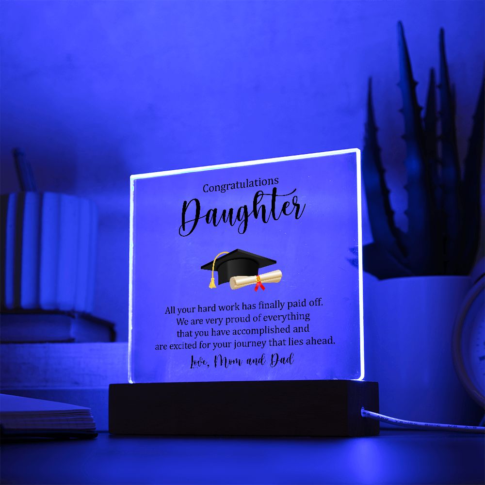 Daughter Graduation Plaque