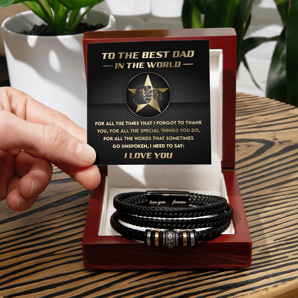 Best Dad Bracelet