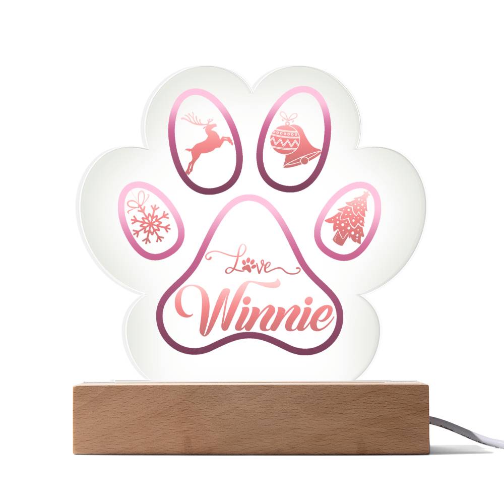 Winnie acrylic plaque