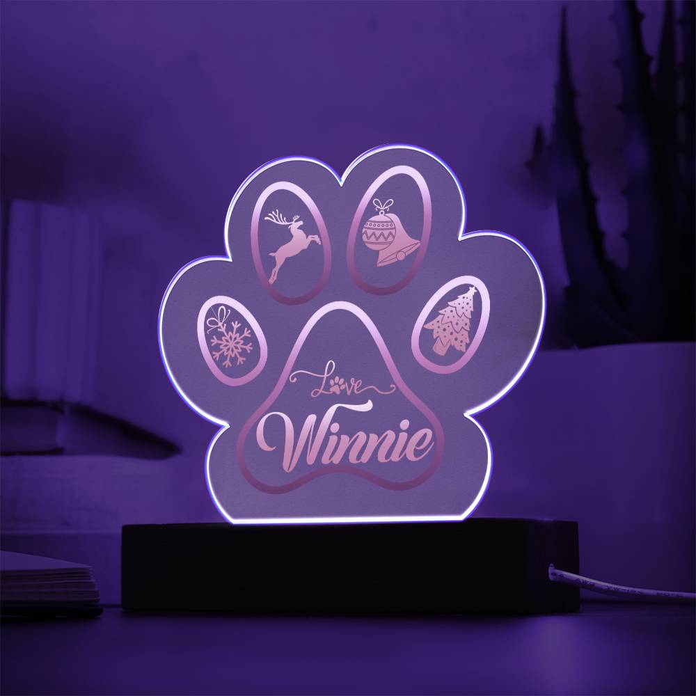 Winnie acrylic plaque