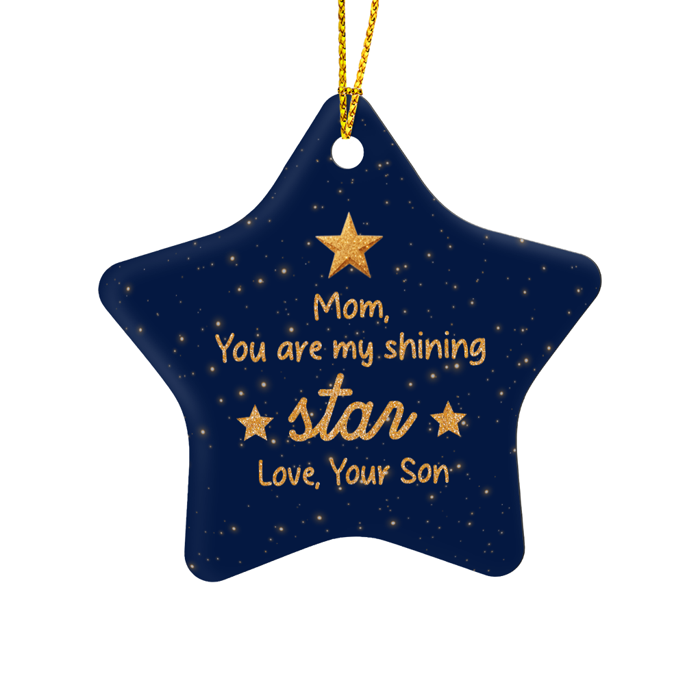 Mom Star Ornament