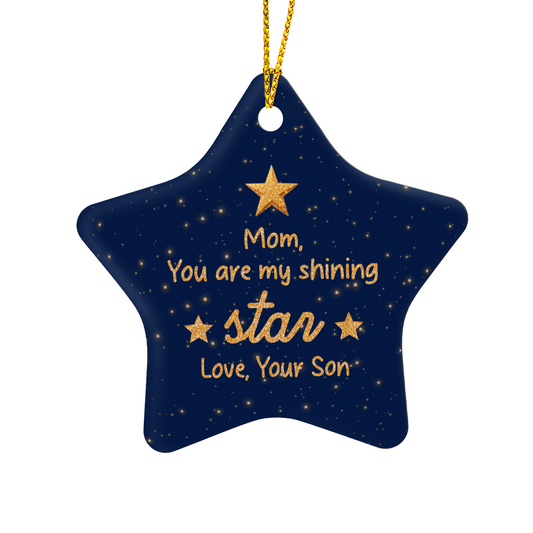 Mom Star Ornament