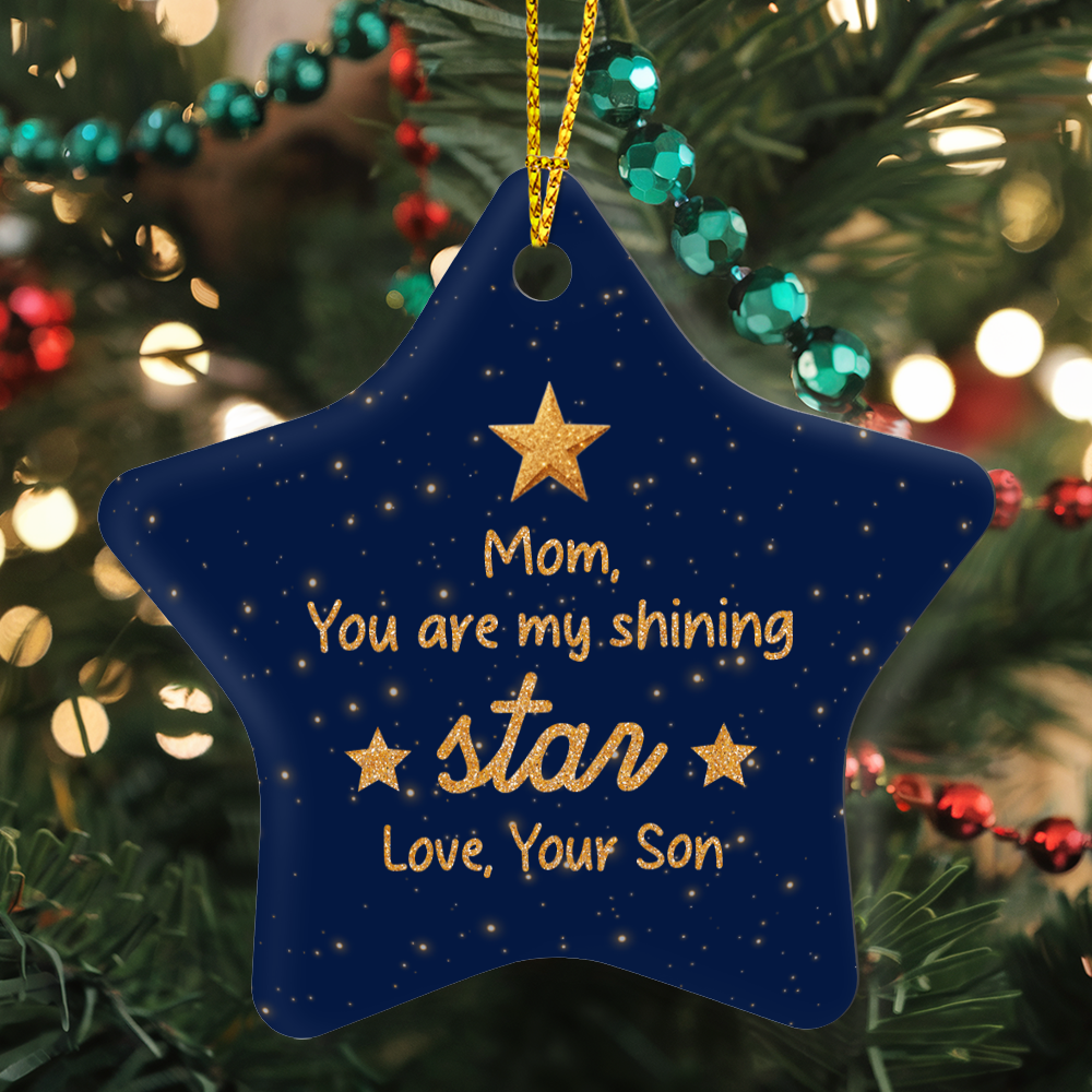 Mom Star Ornament