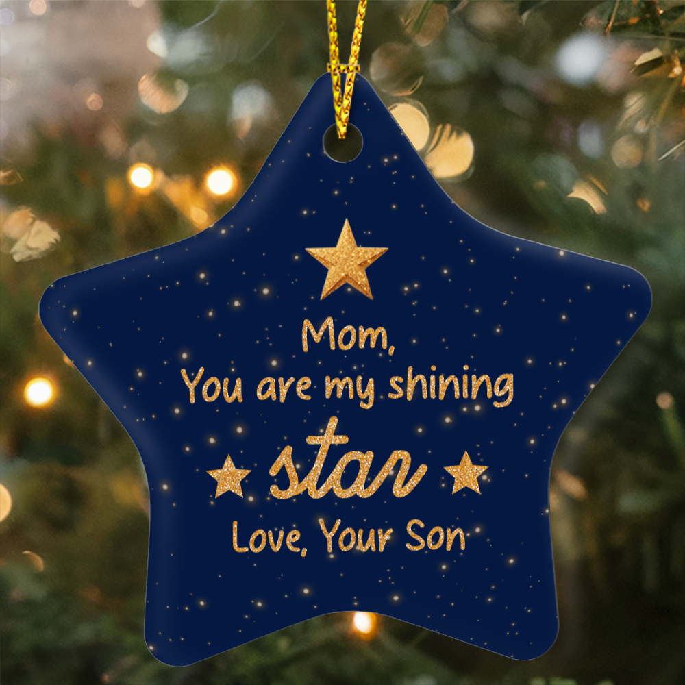 Mom Star Ornament