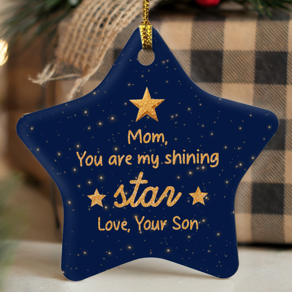 Mom Star Ornament