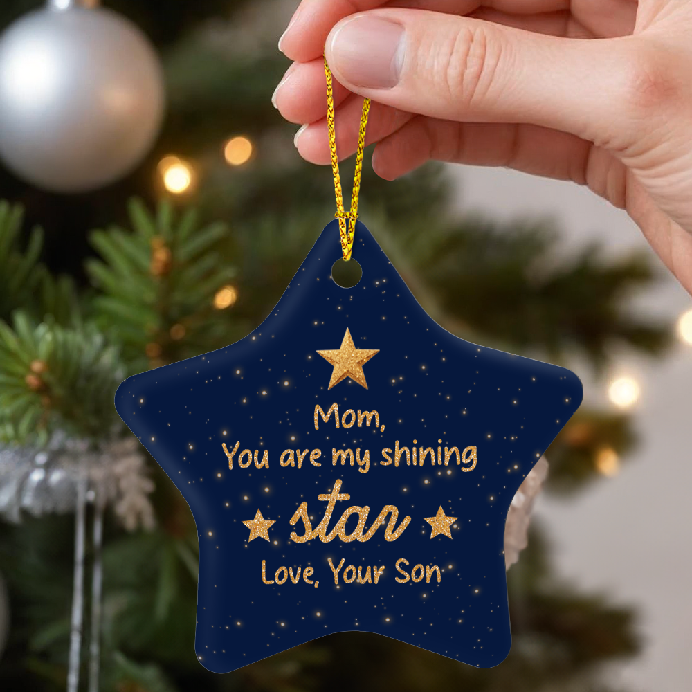 Mom Star Ornament