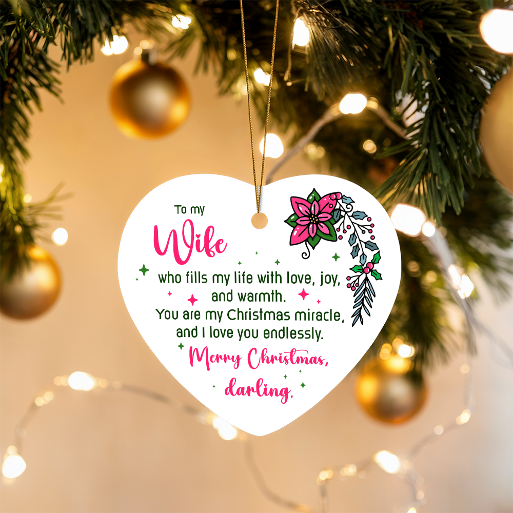 Wife Heart Ornament