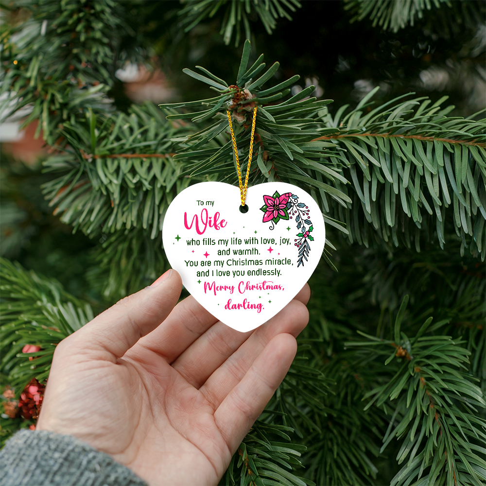 Wife Heart Ornament