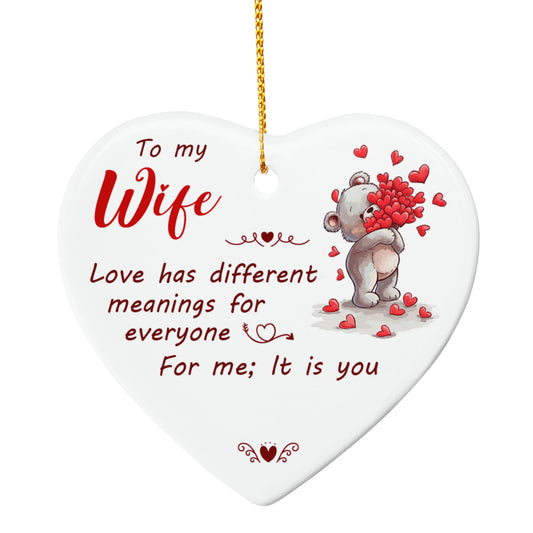 Wife Heart Ornament
