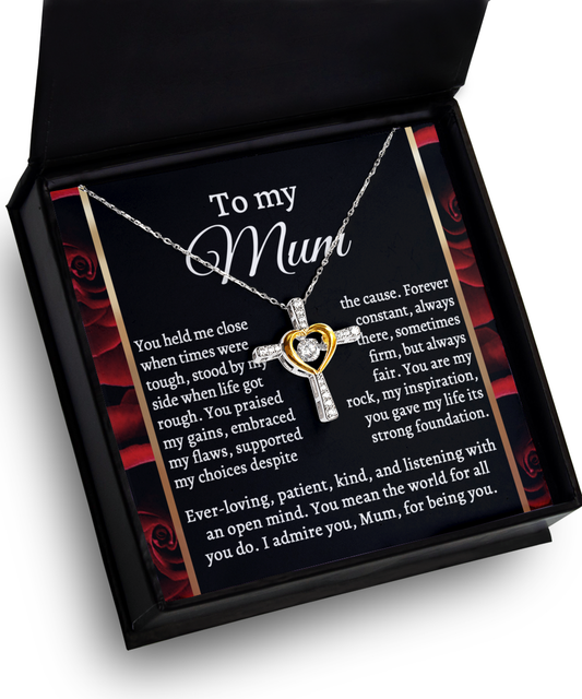 Mom Cross Necklace