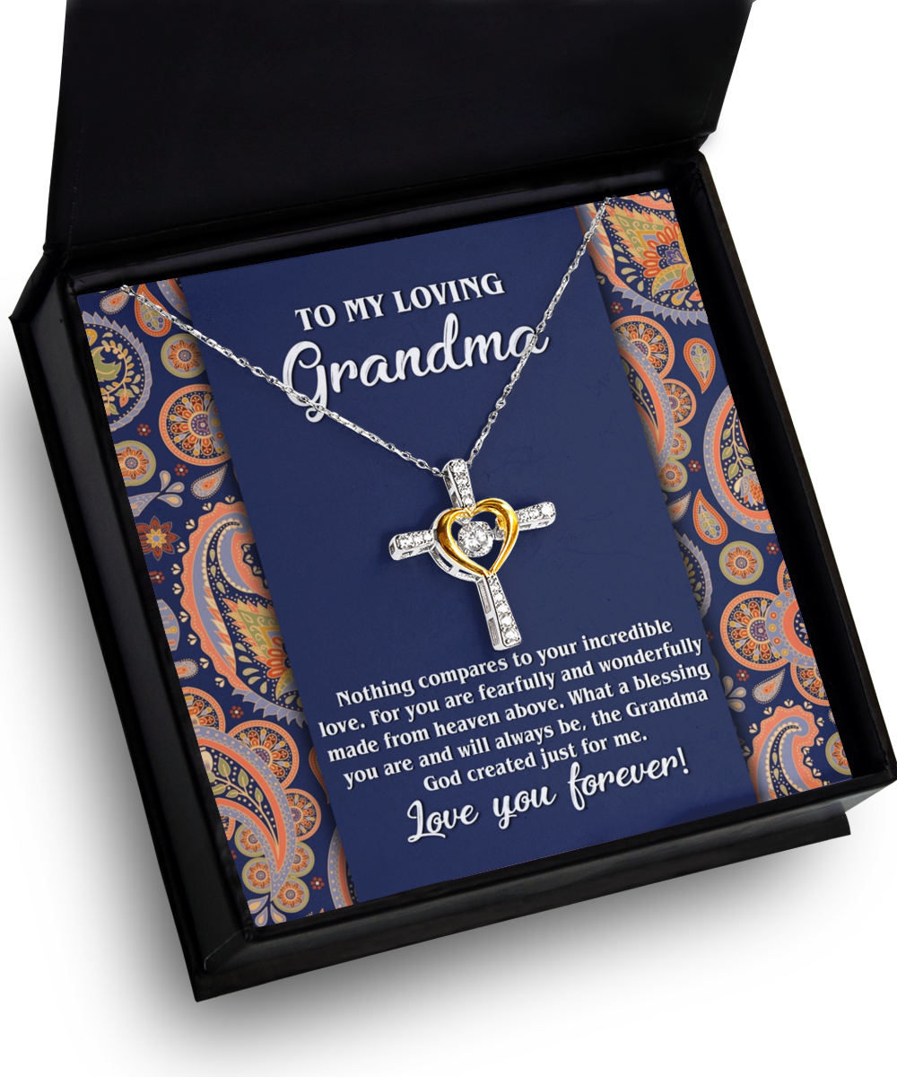 Loving Grandma Cross Necklace