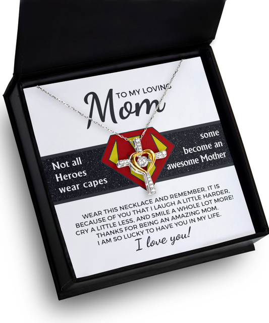 Loving Mom Cross Necklace