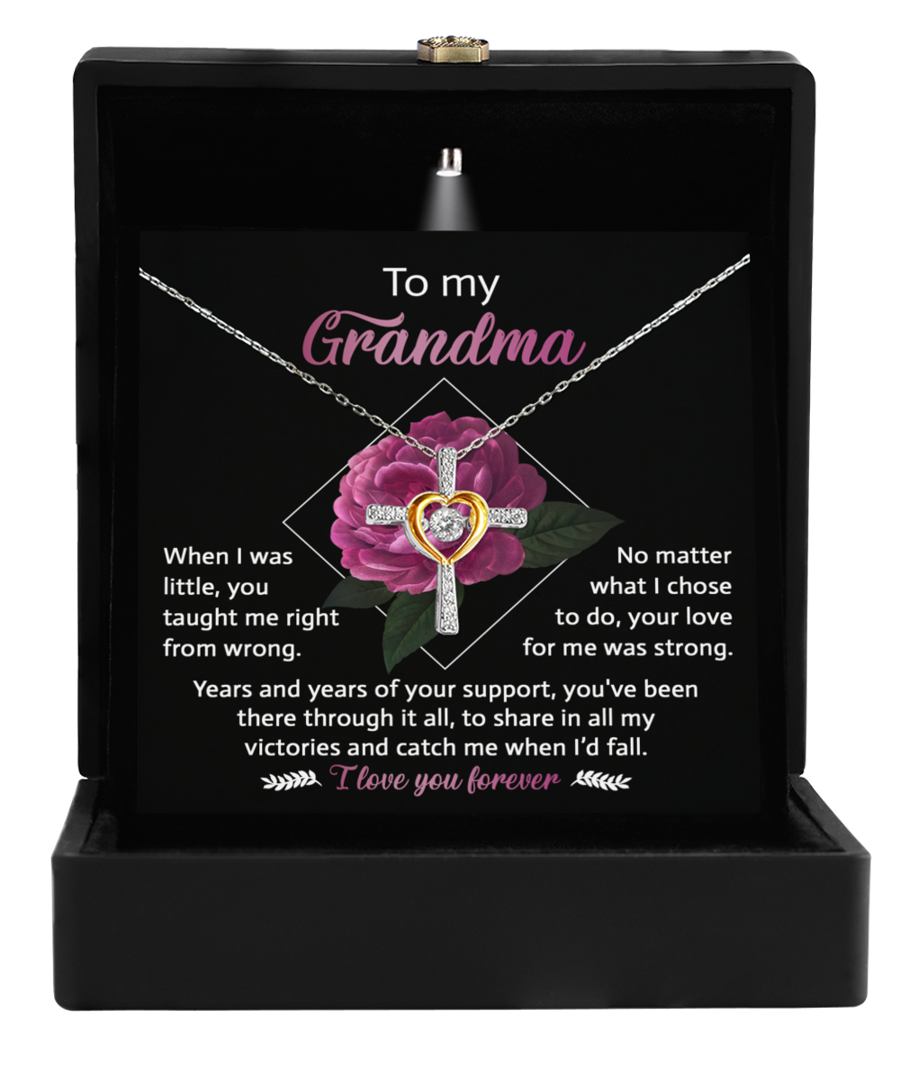 Grandma Love Cross Necklace