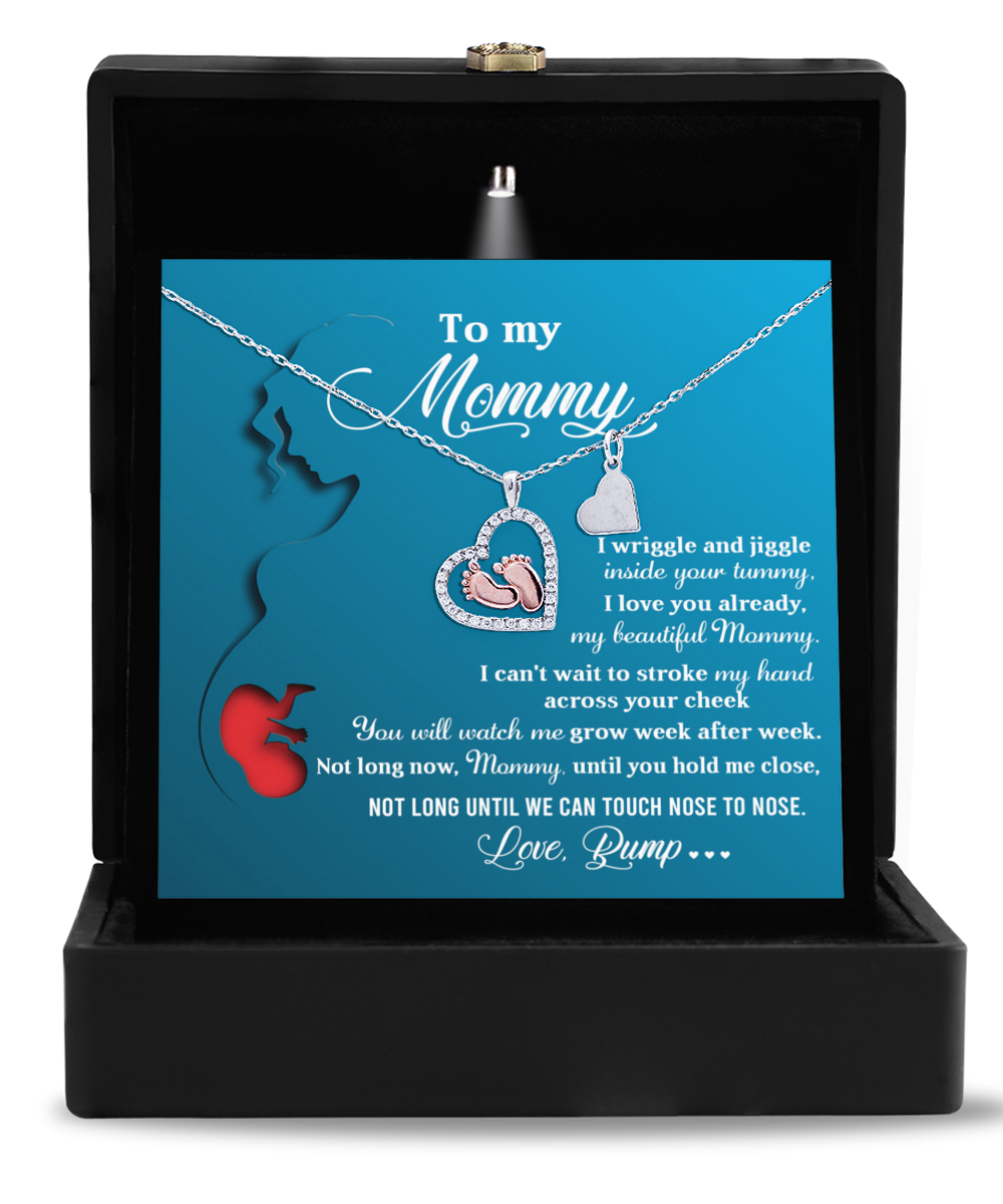 Mommy Baby Feet Necklace