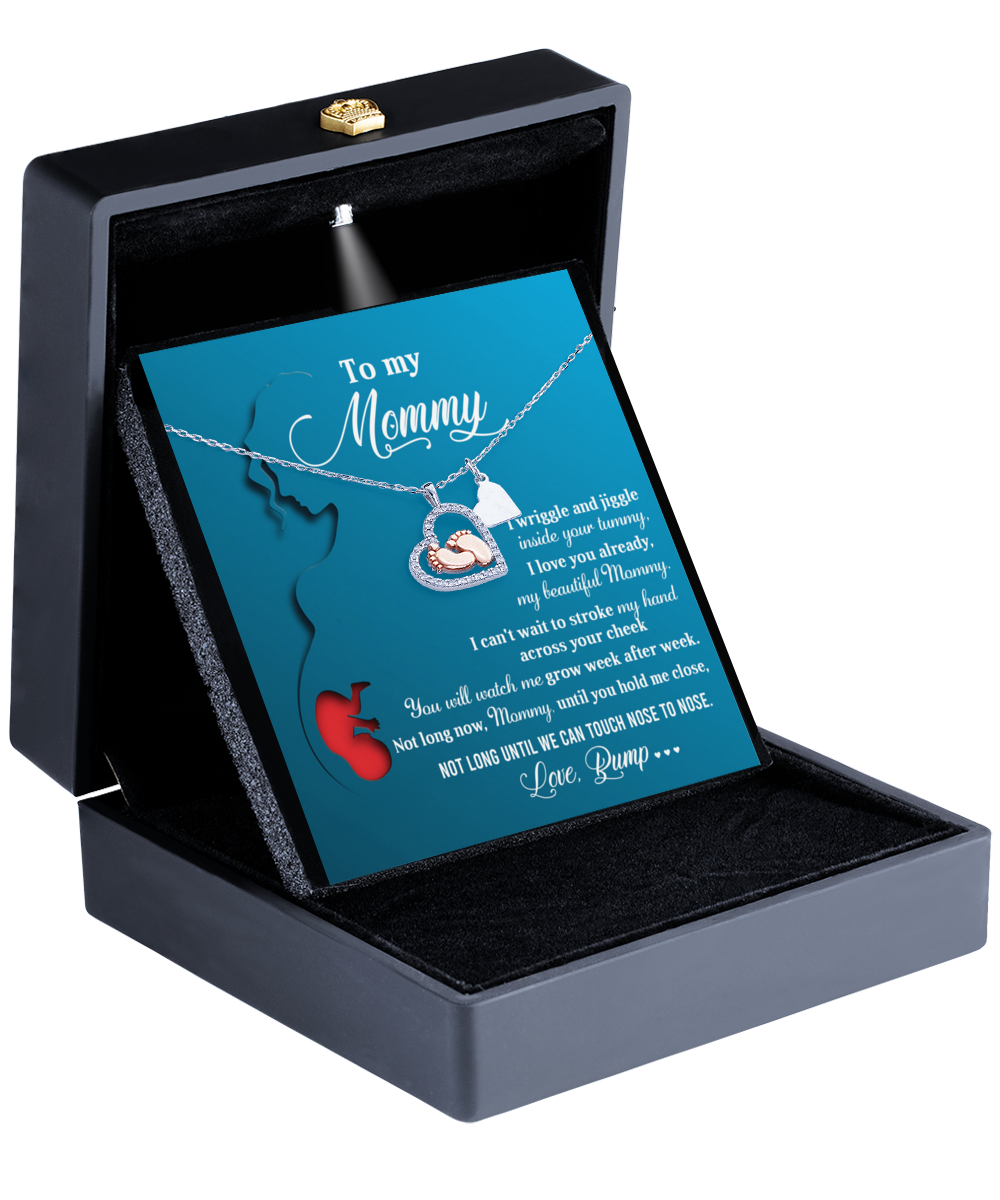 Mommy Baby Feet Necklace