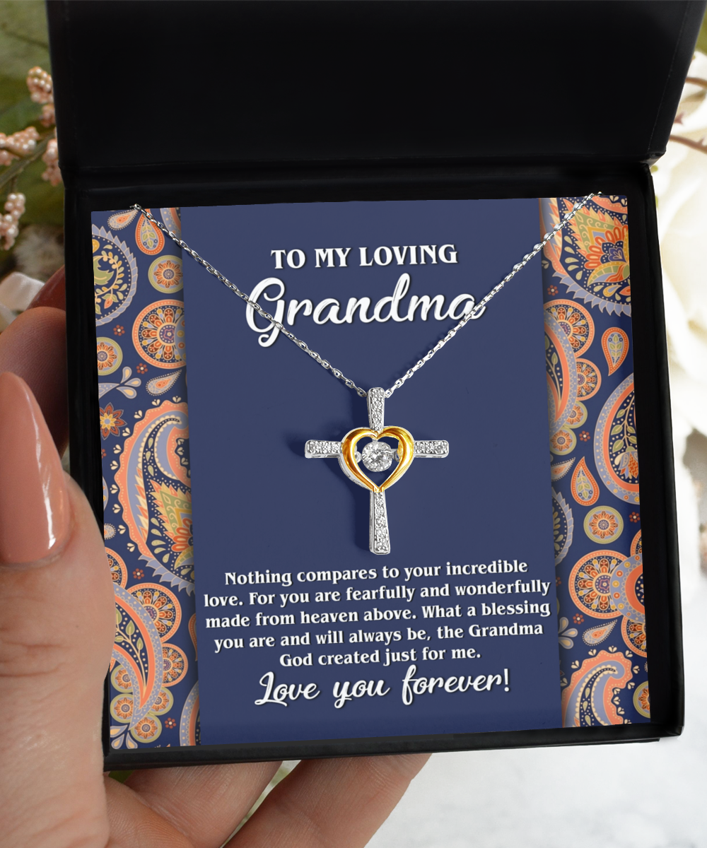 Loving Grandma Cross Necklace